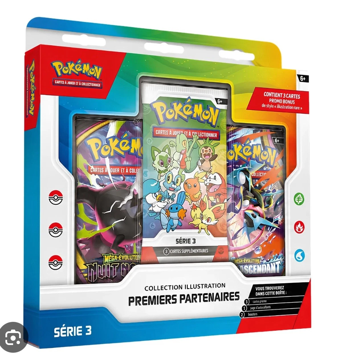Pokémon: Collection Illustration Premiers Partenaires– Série 3 (3 Boosters)